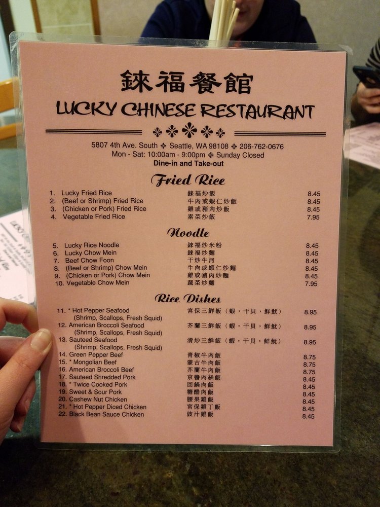 Lucky chinese deals restaurant